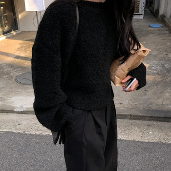 Fog Boucle Knit