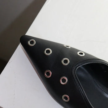 EYELET Stiletto Mule