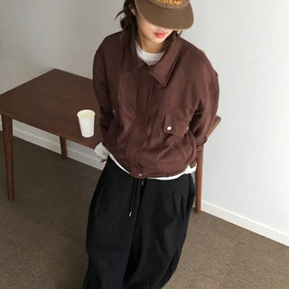 *Pintermood* Riddle Suede Padded Jumper
