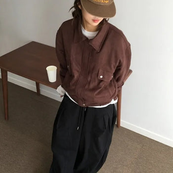 *Pintermood* Riddle Suede Padded Jumper