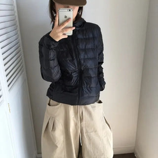 Lower Hooded Lightweight Padded Jacket