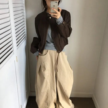 *High Quality/Wide* Gader Round Cut Pants