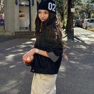 Second Short Embroidered Beanie Hat Unique Four Seasons Daily Look Vintage Look Statement Look