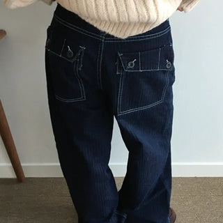 *Special Feature/High Quality* True Pocket Wide Denim