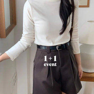 Mock Neck Inner T-shirt Mock Neck Tee