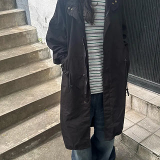 Fishtail Oversized Long Field Jacket (2 colors)