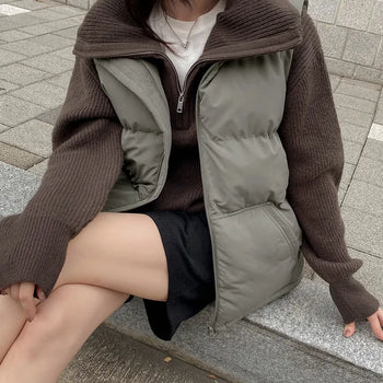 Street Two-way Oversized Padded Vest