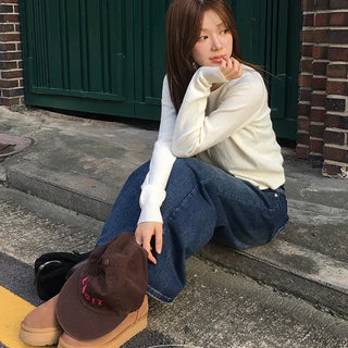 Tisse Washed Denim Wide Pants