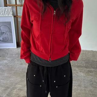 Flower Patch Zip-up Hoodie