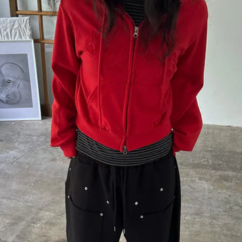 Flower Patch Zip-up Hoodie