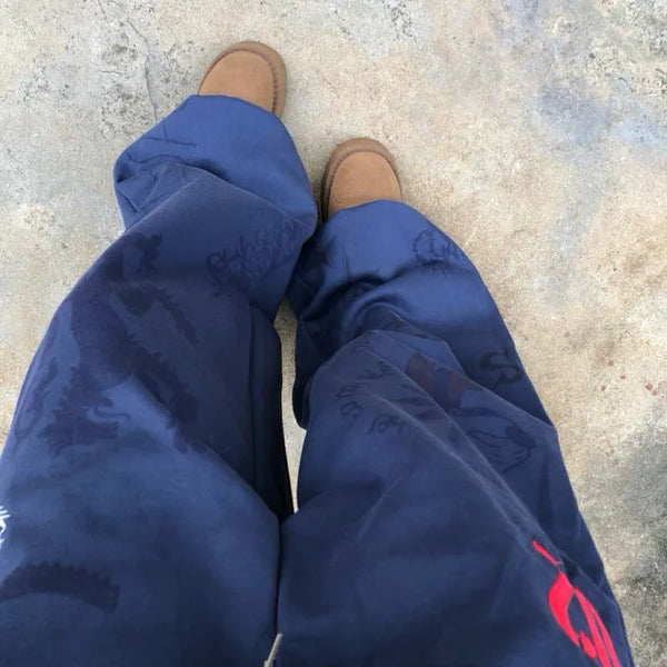 Shadow graphic pants
