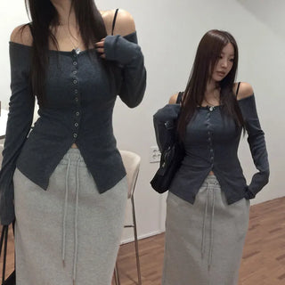 Loile snap-button off-shirt