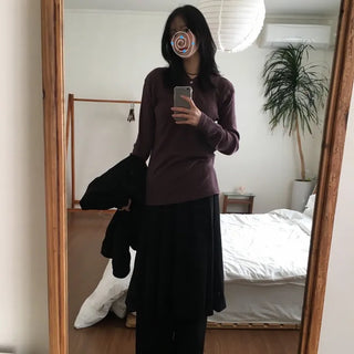 Henley Neck Hooded Knit