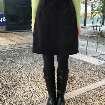 Mirror Corduroy Midi Skirt
