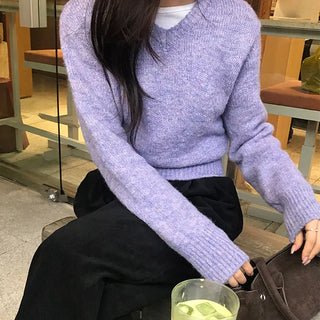 Chainsee V-Neck Wool Knit