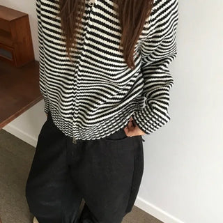 Roa Striped Zip-up Hoodie