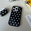 mono dot Non-fading MagSafe Glass Shockproof Black Bumper Case for iPhone 17 Pro Flip 7 Galaxy S26