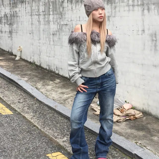 Washing Cat Bootcut Pants