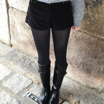 Merin Studded Corduroy Shorts