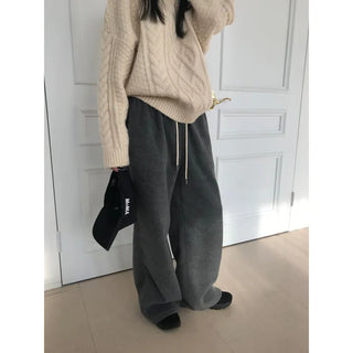 Fleece Elastic Pants (4 colors)