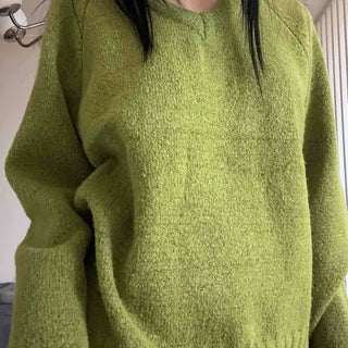Soft Mood V-Neck Drop Shoulder Knit