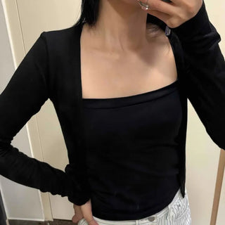 Soft Touch Slim Fit Angora Open Cardigan