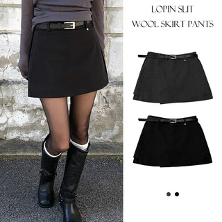 Tyr Slit Wool Skirt Pants