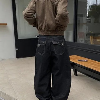 Non-Fade Studded Balloon Pants