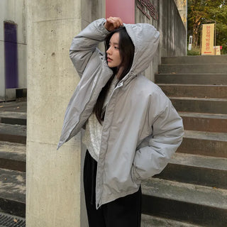 Edit Oversized Hooded Padded Jumper