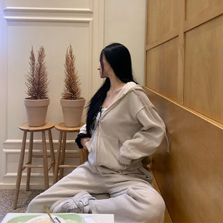 Ribbed Hoodie Set