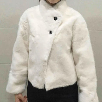 Lovely Real Sheepskin Fur Short Jacket
