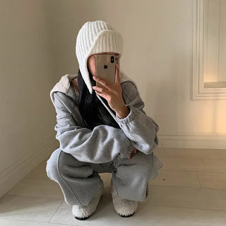 Darling knit earflaps