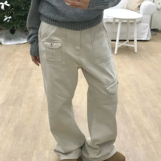 *MD Highly Recommended Item* Cargo Pocket Mini Point Semi-Bootcut Pants