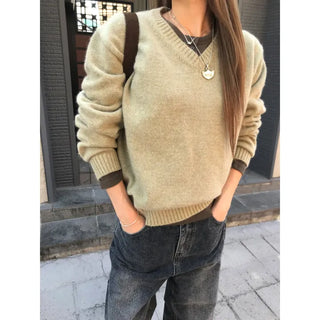 Fox V-neck Knit (3 colors)