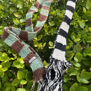 Vivid Fringe Knitted Scarf