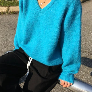 Blur V-neck Knit