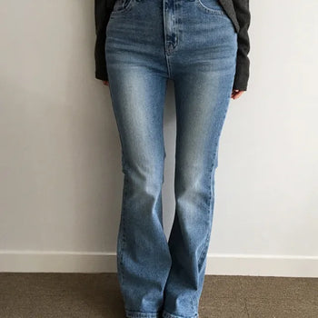 Slub Spandex Bootcut Denim