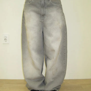 Dirty Oil Wide Denim Pants -