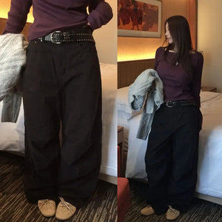 Eridan Pintuck Wide Pants [Peach Brushed]