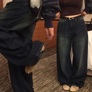 Foldier denim slit wide pants