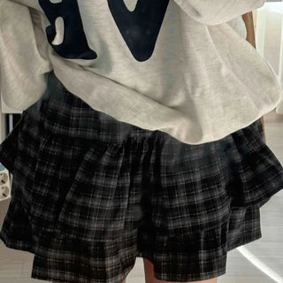 Classic Flare Tiered Mini Skirt