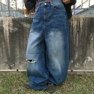 Vintage Slit Wide Denim