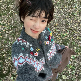 Naka Flower Vintage Cardigan