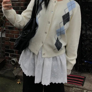 Riha Wool Argyle Knit