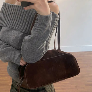 Chiard Suede Square Shoulder Bag