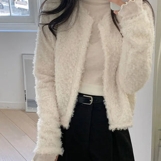 See-through Hand Warmer Turtleneck Mock Neck Wavy Turtleneck T-shirt