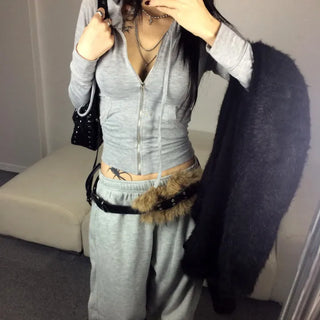 LIT Slim Fit Zip-up Hoodie