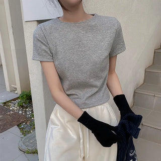 Mali Fleece-lined Crop Short Sleeve T-shirt