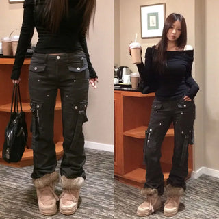 Binder Cargo Low Bootcut Pants