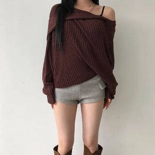 Melo Knit | Melo Off-shoulder Knit